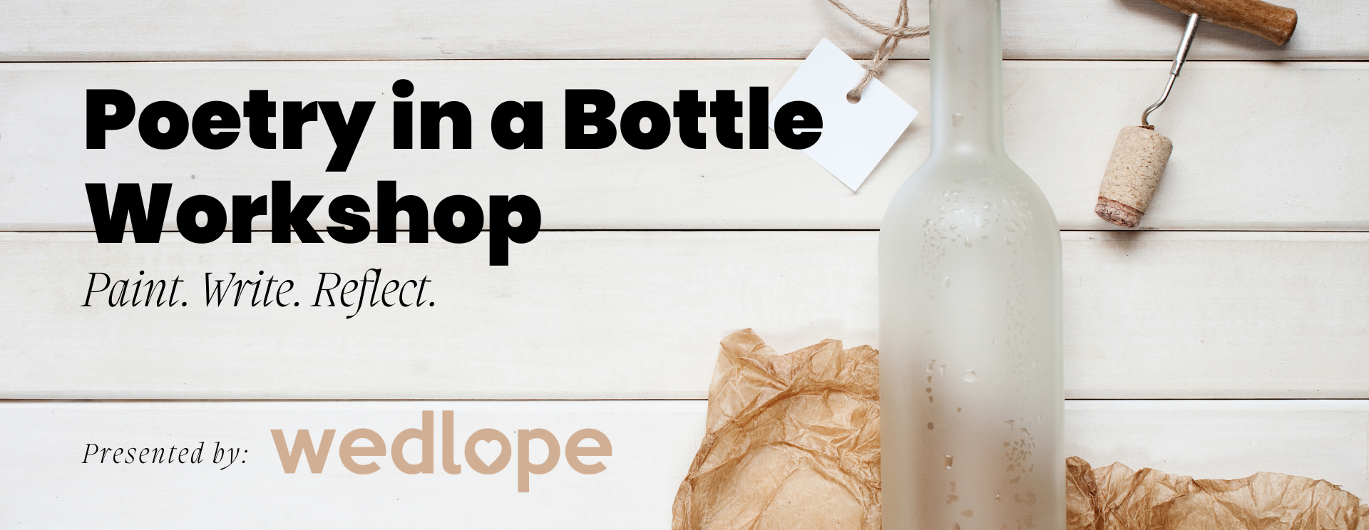 Poetry in a Bottle Workshop